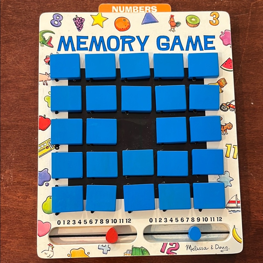 Memory Board Game Agea 5+ by Melissa & Doug. For 2 Players, 8 Themes to play